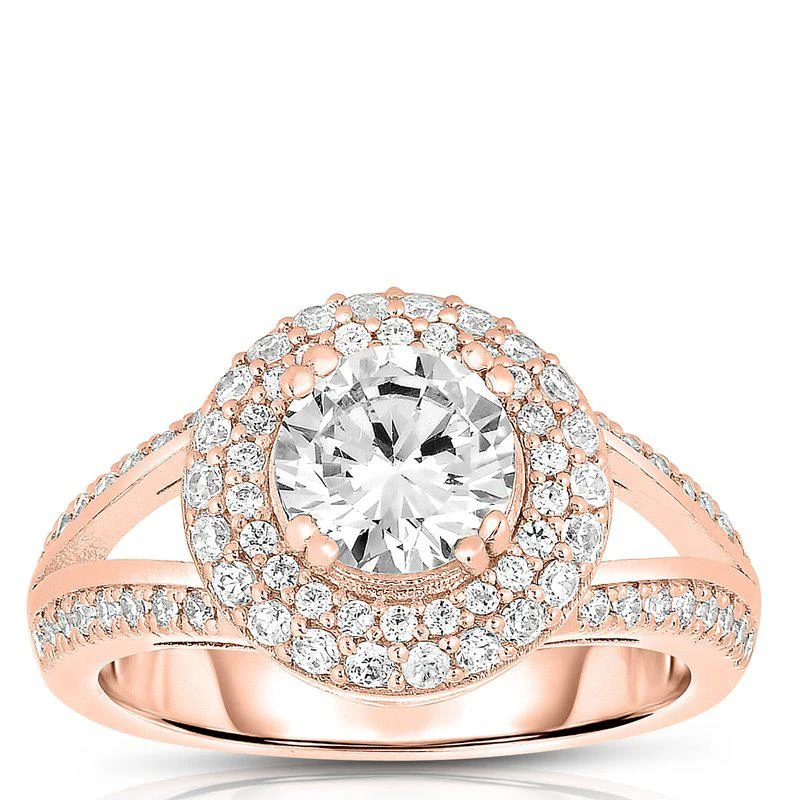 商品Genevive|Cubic Zirconia Sterling Silver Cubic Zirconia Ring,价格¥475,第1张图片