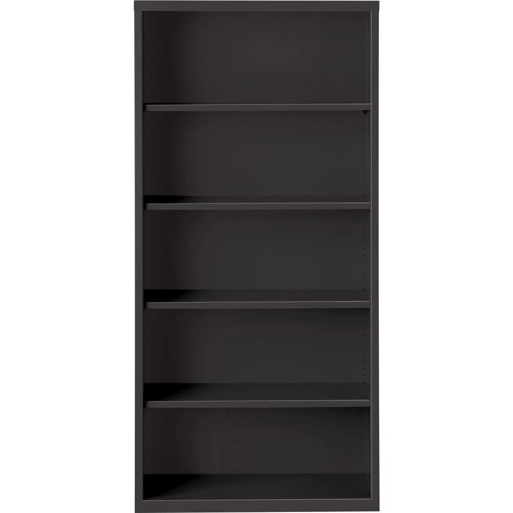 商品Lorell|Fortress Series Bookcase - 34.5" x 13" x 72" - 5 x Shelf(ves) - Black - Powder Coated - Steel - Recycled,价格¥5133,第3张图片详细描述