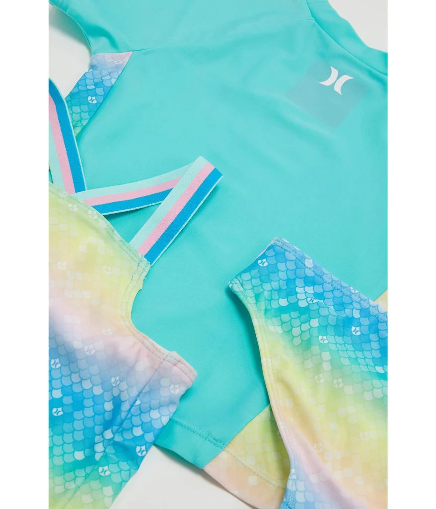 商品Hurley|Three-Piece Short Sleeve Rashguard and Tankini Swim Set (Little Kids),价格¥218,第2张图片详细描述
