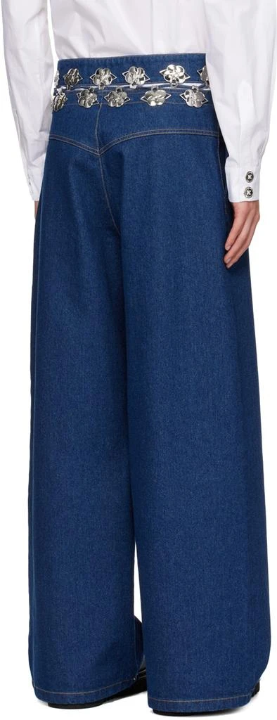 商品CHOPOVA LOWENA|Blue Carabiner Wide Leg Jeans,价格¥4301,第3张图片详细描述