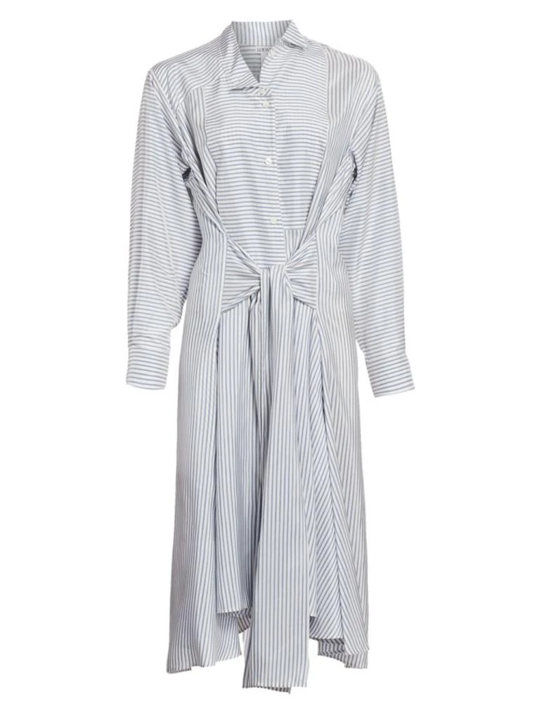 商品Loewe|Silk Striped Shirt Dress,价格¥4433,第1张图片