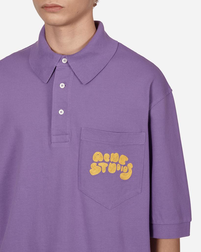 Bubble Logo Polo T-Shirt Purple商品第5张图片规格展示