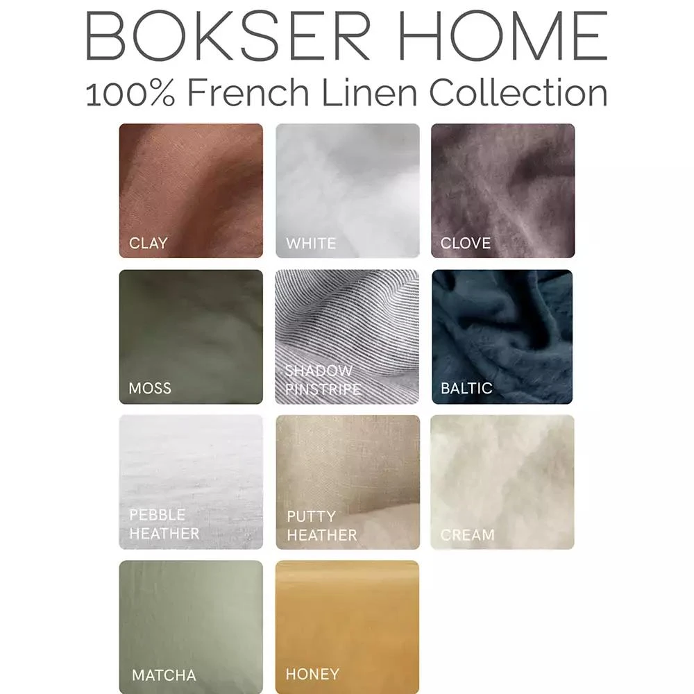 商品Bokser Home|100% French Linen Duvet Cover - Twin/XL Twin,价格¥1027,第4张图片详细描述