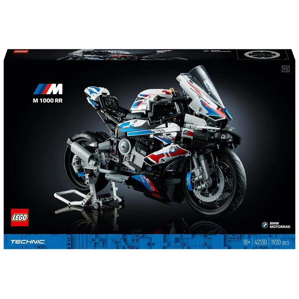 商品LEGO|乐高机械组：宝马 M1000 RR 摩托车模型套件 42130,价格¥2039,第1张图片