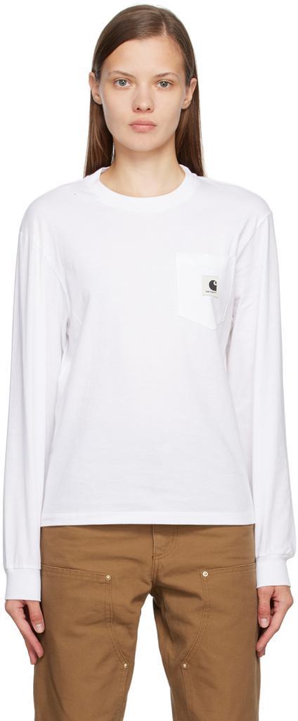 商品Carhartt WIP|白色圆领长袖 T 恤,价格¥444,第1张图片