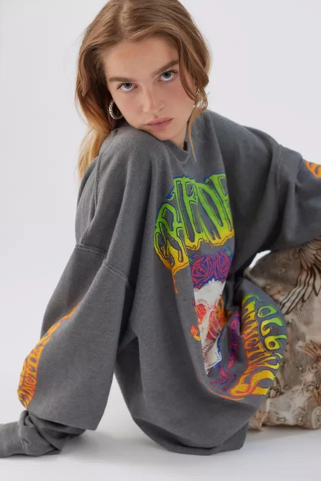 商品Urban Outfitters|Grateful Dead Skull Crew Neck Sweatshirt,价格¥302,第5张图片详细描述