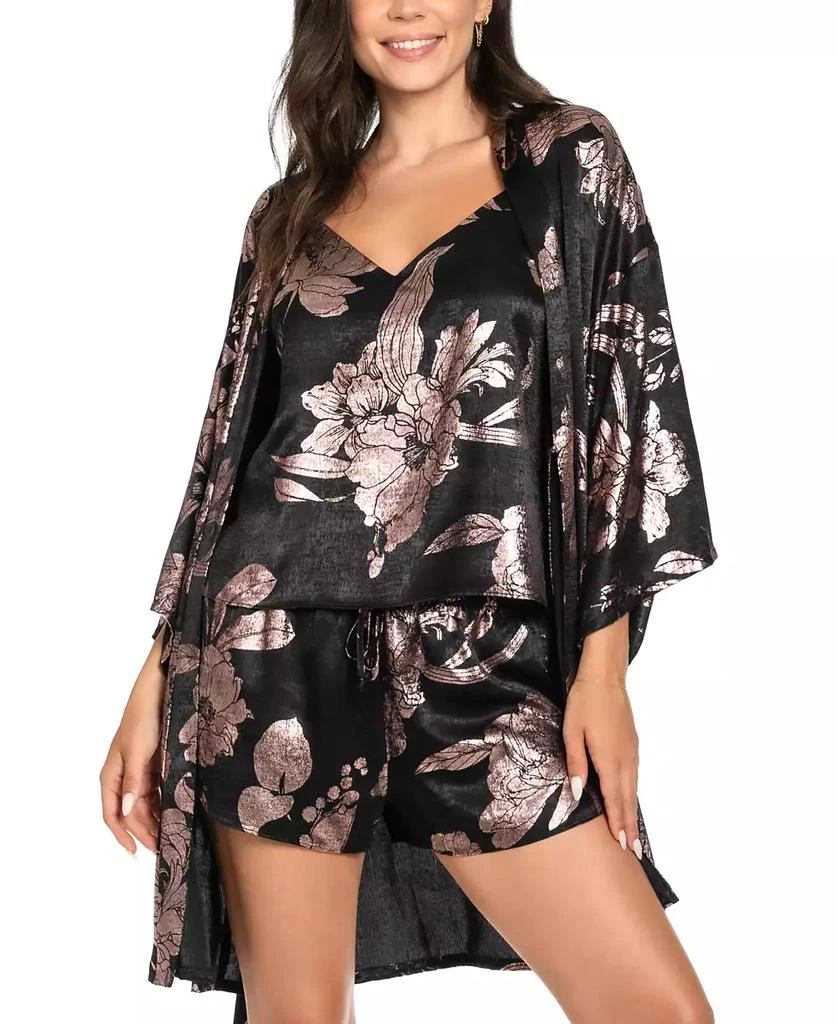 商品Midnight Bakery|Women's Floral Hammered Satin Robe,价格¥525,第3张图片详细描述