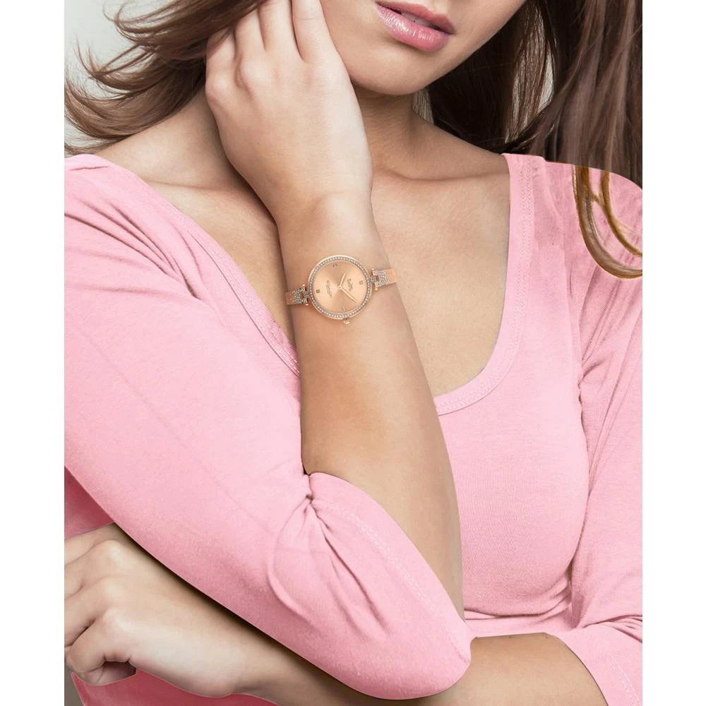 商品Coach|Women's Park Rose Gold-Tone Bracelet Watch 30mm,价格¥1549,第2张图片详细描述