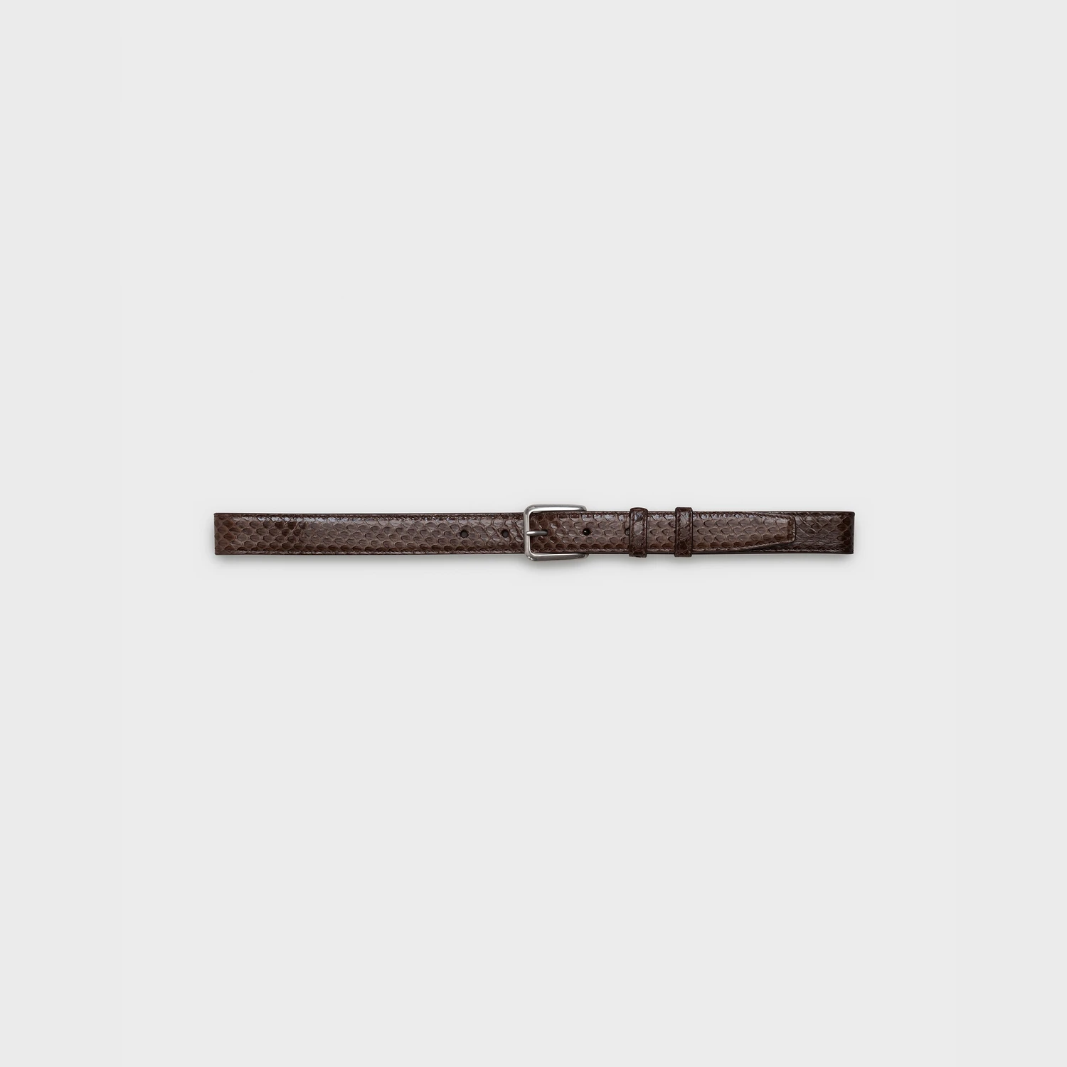 【预售】 赛琳 25春夏 男士 腰带 ELEGANT BELT WITH SQUARE BUCKLE IN WATERSNAKE 45AGT4A58.19EC  商品