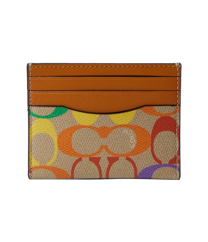 Flat Card Case in Signature Rainbow商品第1张图片规格展示