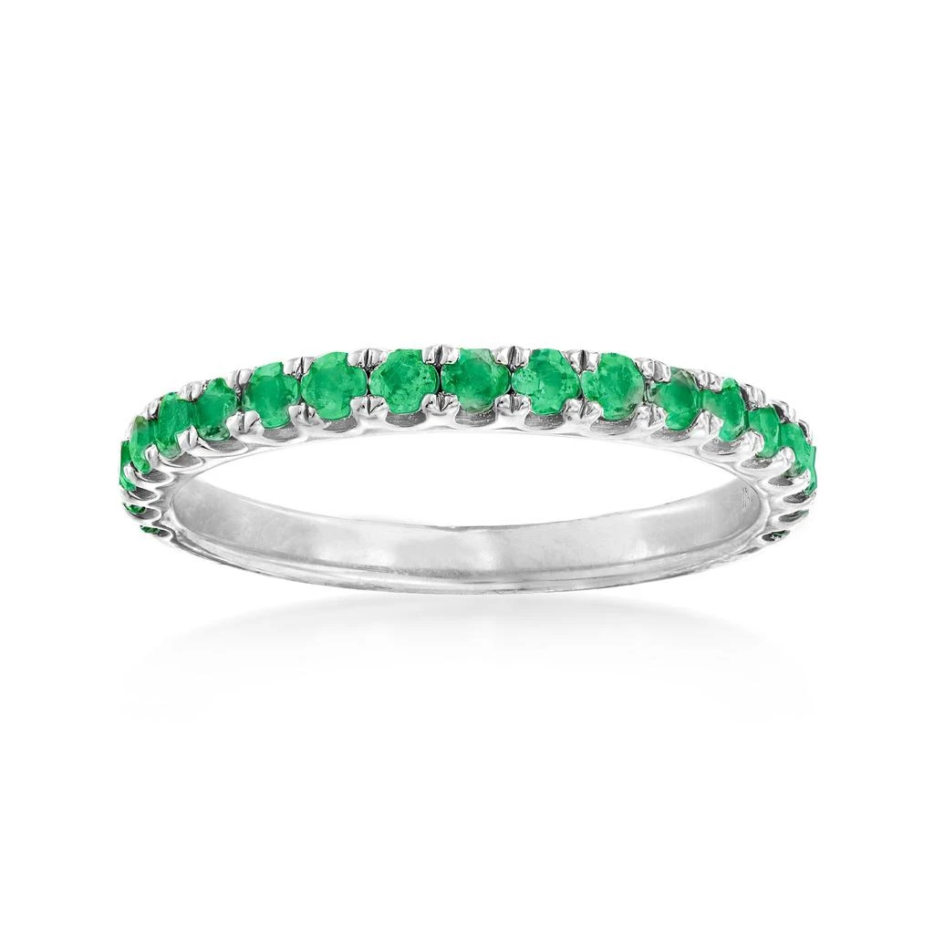 商品Ross-Simons|Emerald Ring in Sterling Silver,价格¥1020,第1张图片