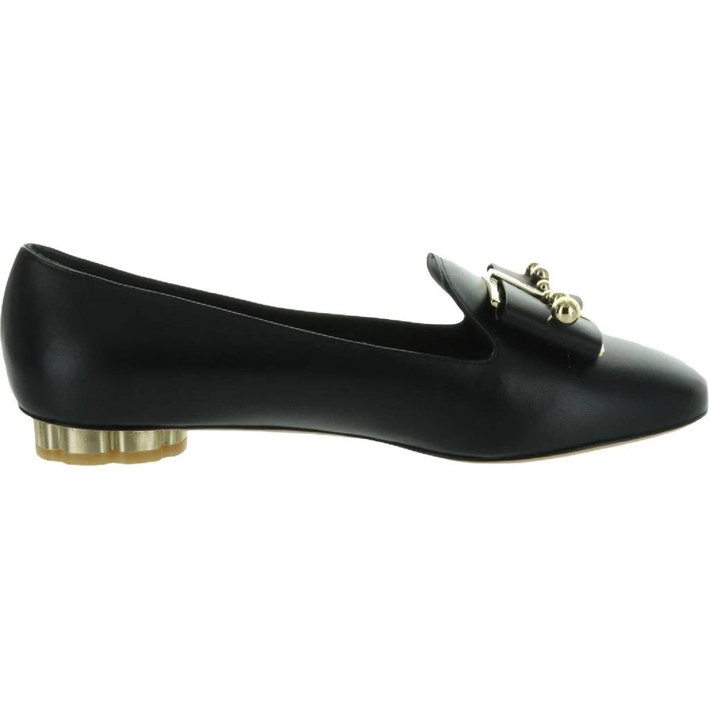 商品Salvatore Ferragamo|Salvatore Ferragamo Sarno Women's Leather Pearl Slip On Loafer with Bow,价格¥1723,第3张图片详细描述