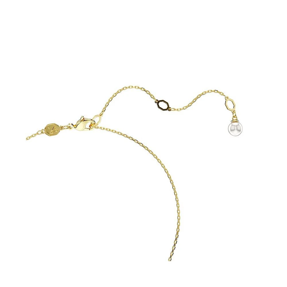 商品Swarovski|Crystal Swarovski Imitation Pearl, Shell, White, Gold-Tone Idyllia Pendant Necklace,价格¥1683,第3张图片详细描述