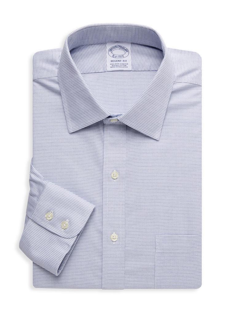 商品Brooks Brothers|Regent-Fit Check Dress Shirt,价格¥221,第1张图片
