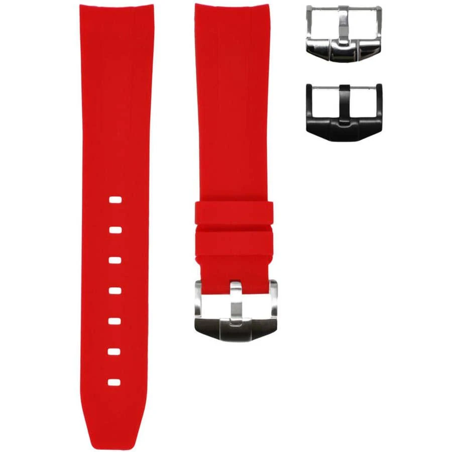 商品Horus Watch Straps|For Rolex Yacht-Master II Integrated Red Rubber Watch Band 21MMCEYM2-RD,价格¥1584,第1张图片
