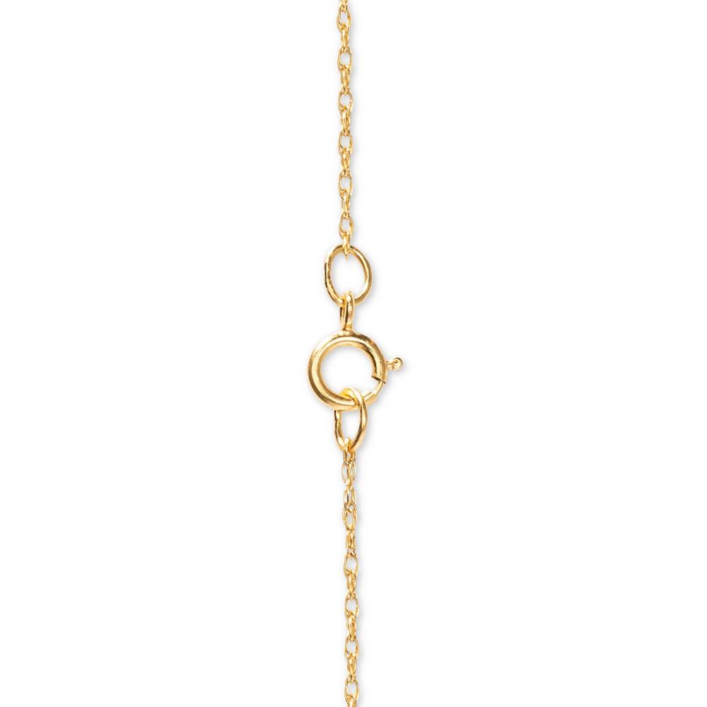 Children's Frozen Elsa 15" Pendant Necklace in 14k Gold商品第2张图片规格展示