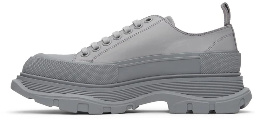 商品Alexander McQueen|Grey Driver Tread Slick Low Sneakers,价格¥2643,第3张图片详细描述