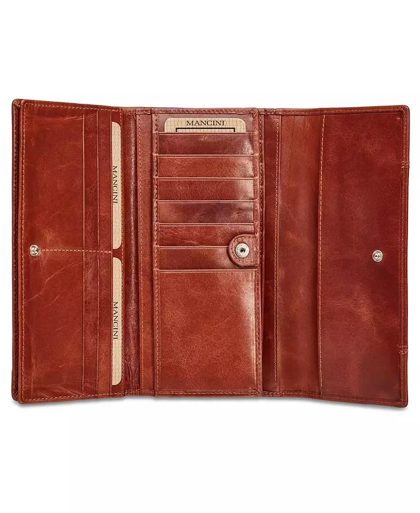 Casablanca Collection RFID Secure Ladies Trifold Wing Wallet 商品