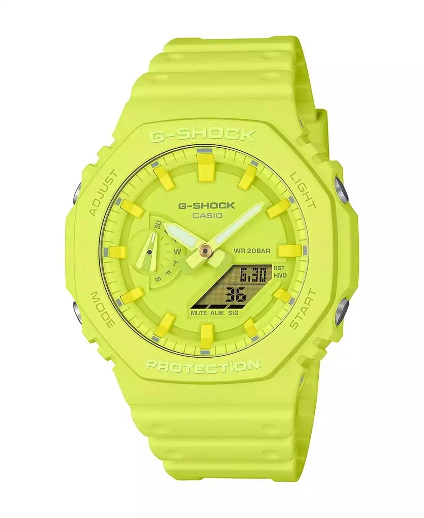 商品G-Shock|Men's Analog Digital Yellow Resin Watch, 45.4mm, GA2100-9A9,价格¥764,第1张图片