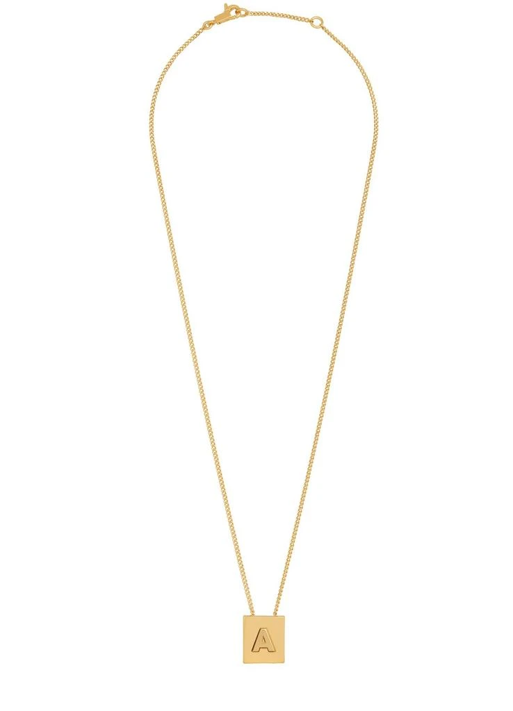 商品Celine|Alphabet金色饰面字母A黄铜项链,价格¥3721,第2张图片详细描述