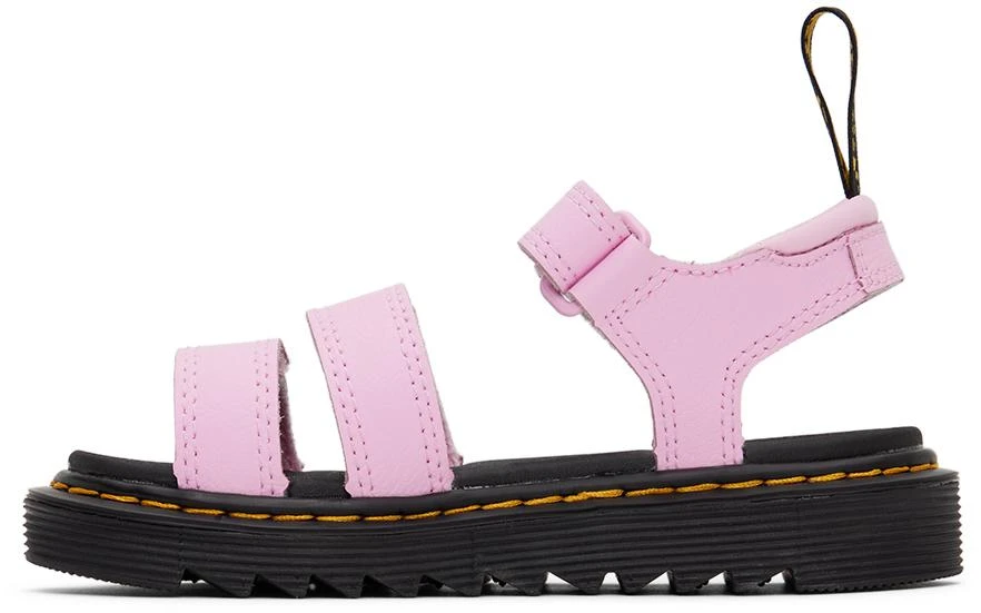 商品Dr. Martens|Kids Pink Klaire Athena Leather Big Kids Sandals,价格¥701,第3张图片详细描述