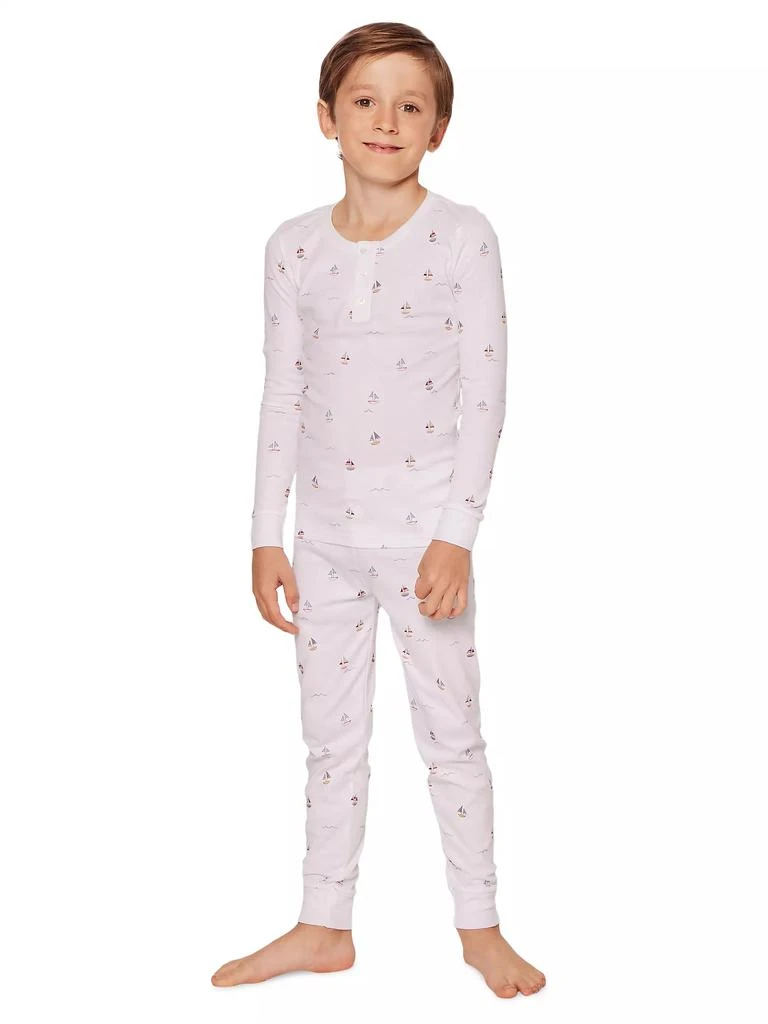 商品Petite Plume|Little Boy's & Boy's Bateau 4-Piece Pajamas Set,价格¥735,第4张图片详细描述