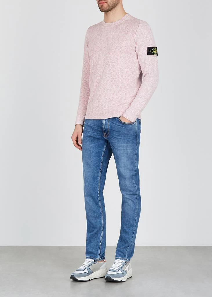 商品Stone Island|Pink knitted cotton-blend jumper 上衣,价格¥1353,第4张图片详细描述