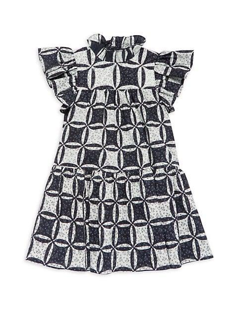 商品Sea|Little Girl's & Girl's Catalina Flutter Sleeve Dress,价格¥673,第1张图片
