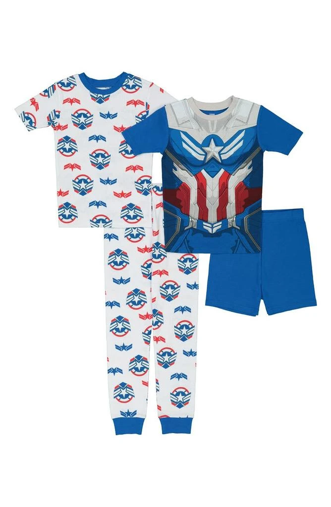 商品AME|Kids' Captain America Cotton Pajama Set,价格¥154,第1张图片