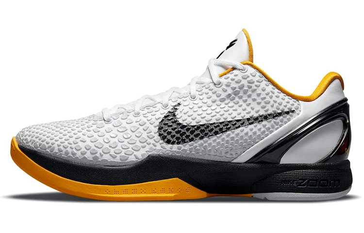 商品[国内直发] NIKE|Zoom Kobe 6 Protro \"White Del Sol\" 季后赛 2021复刻 低帮 篮球鞋 男女同款 黑白黄,价格¥4999,第1张图片