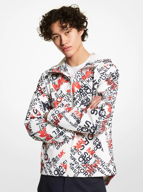 商品Michael Kors|Graphic Logo Woven Hooded Jacket,价格¥452,第1张图片