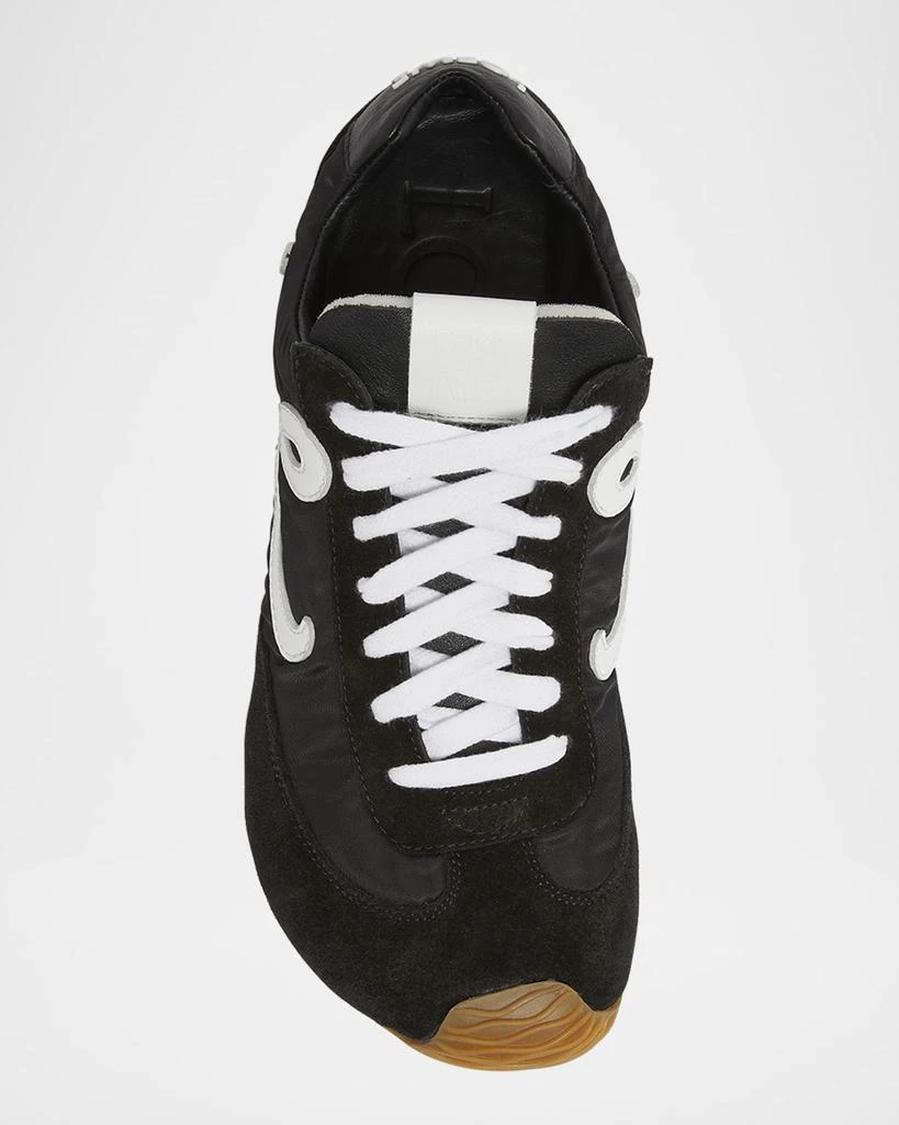 Flow Runner Suede and Leather Sneakers 商品