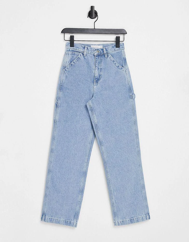 商品Topshop|Topshop Carpenter jeans in bleach,价格¥156,第1张图片