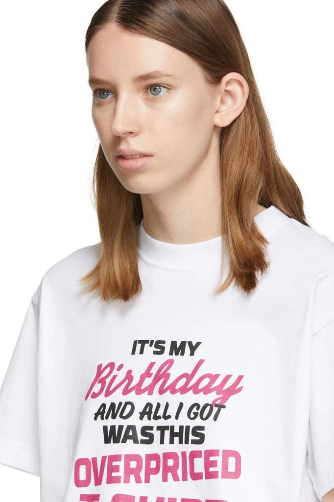 商品Vetements|White 'Birthday' T-Shirt,价格¥1845,第4张图片详细描述