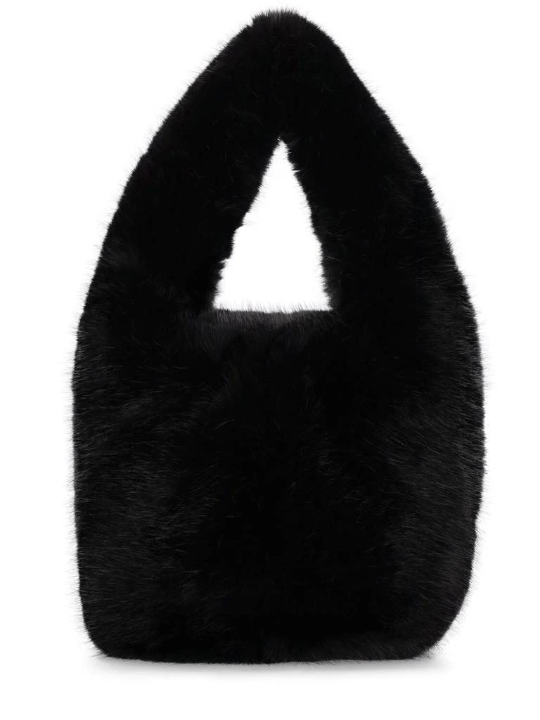 商品Alexander Wang|Medium Dome Slouchy Faux Fur Hobo Bag,价格¥3432,第4张图片详细描述