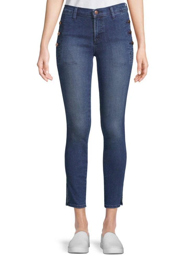 商品J Brand|Zion Cropped Skinny Jeans,价格¥475,第1张图片