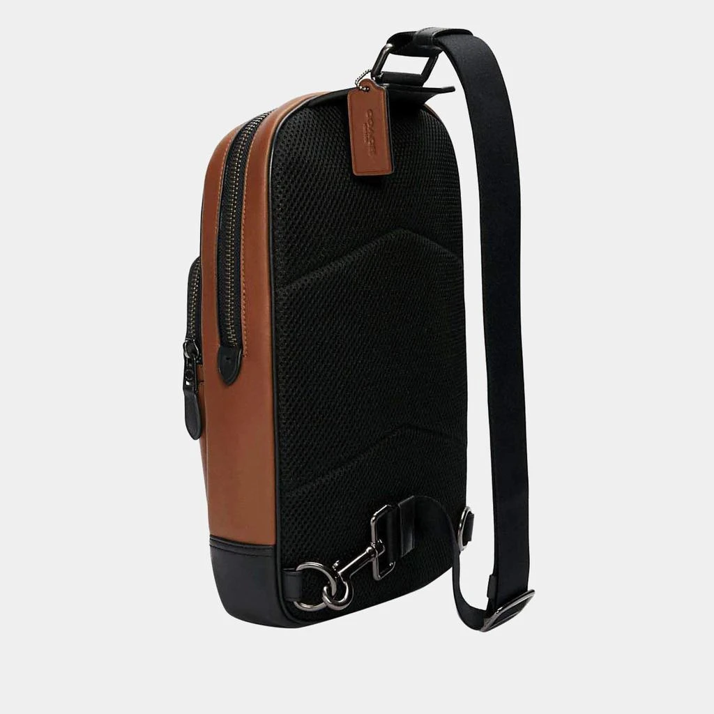 商品Coach|Coach Brown & Black - Leather - Bakpack,价格¥4890,第2张图片详细描述