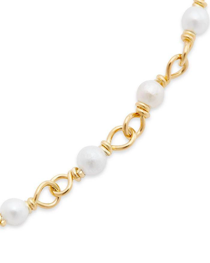 商品Argento Vivo|Cultured Freshwater Pearl Beaded Link Bracelet in 18K Gold Plated Sterling Silver,价格¥509,第3张图片详细描述