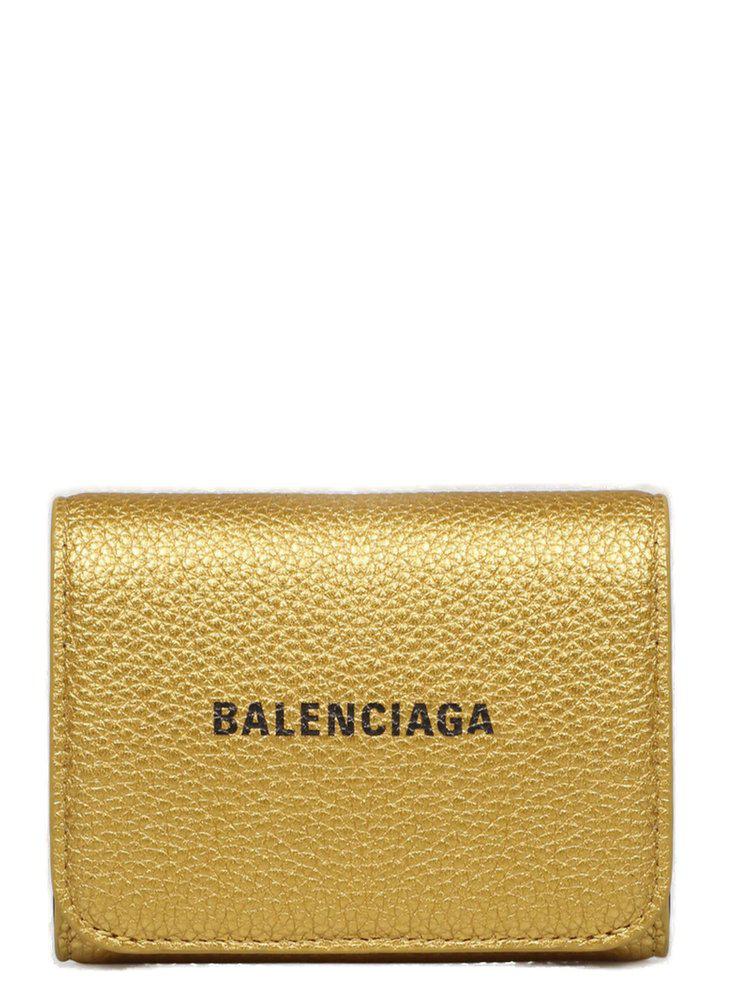 Balenciaga Logo Print Foldover Wallet商品第1张图片规格展示