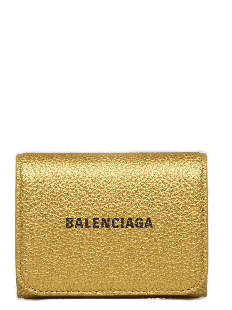 商品Balenciaga|Balenciaga Logo Print Foldover Wallet,价格¥2265,第1张图片