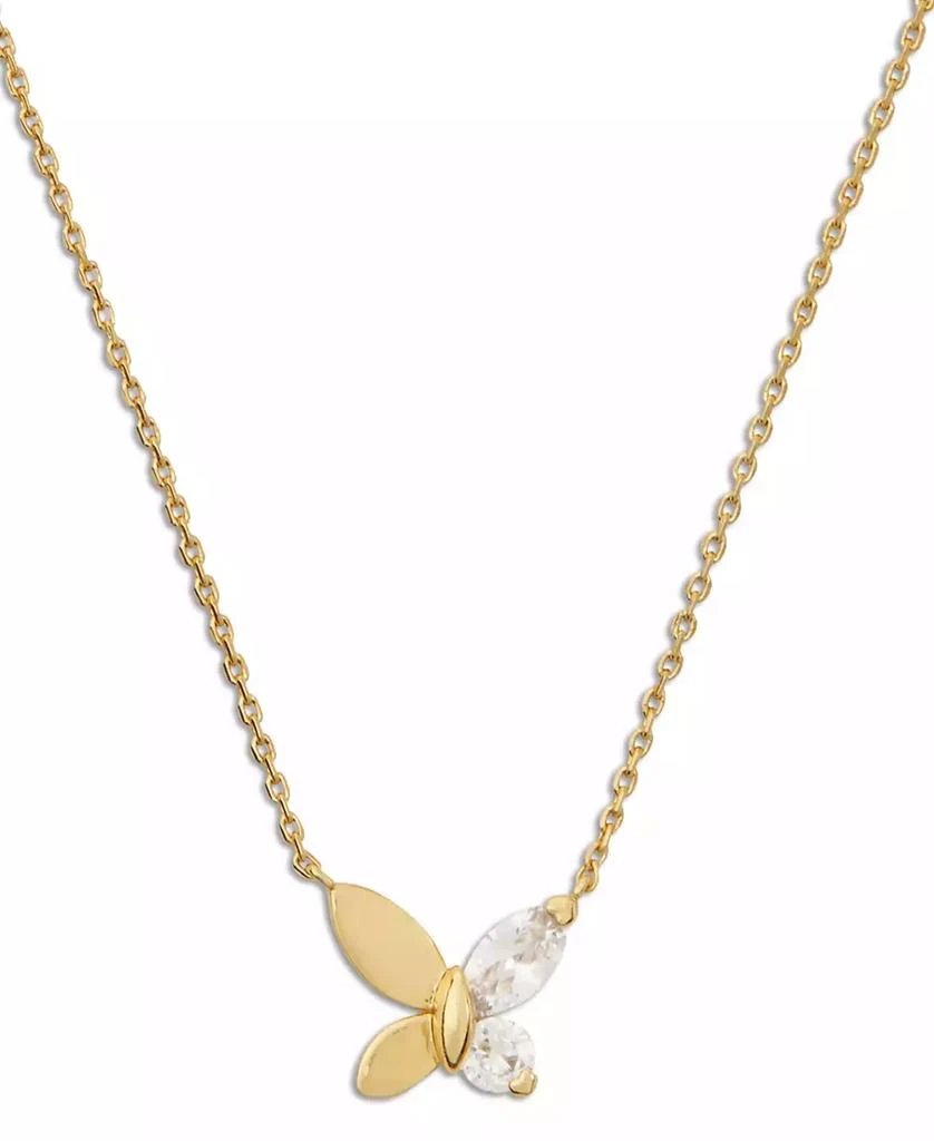 商品Kate Spade|Gold-Tone Crystal Social Butterfly Pendant Necklace, 16" + 3" extender,价格¥509,第1张图片