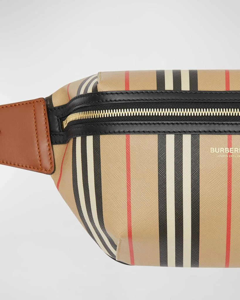 商品Burberry|Sonny Icon Stripe E-Canvas Belt Bag,价格¥5265,第5张图片详细描述