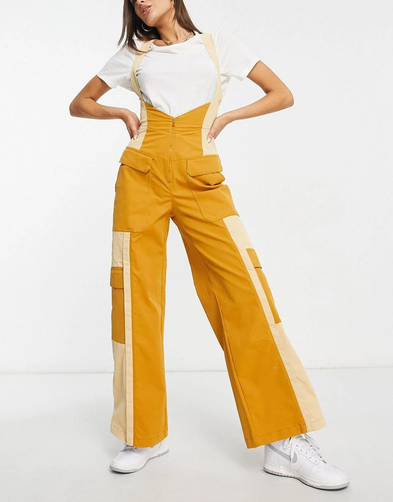 商品Jordan|Jordan 23 Engineered Chicago corset trousers in sesame beige,价格¥534,第1张图片