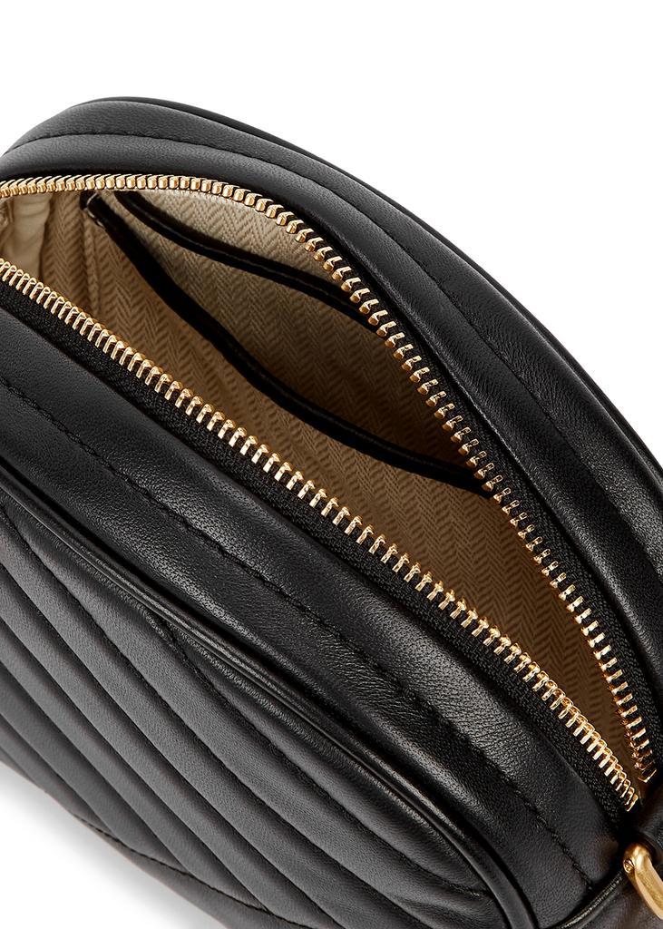 商品Tory Burch|Kira small black quilted leather camera bag,价格¥3104,第6张图片详细描述