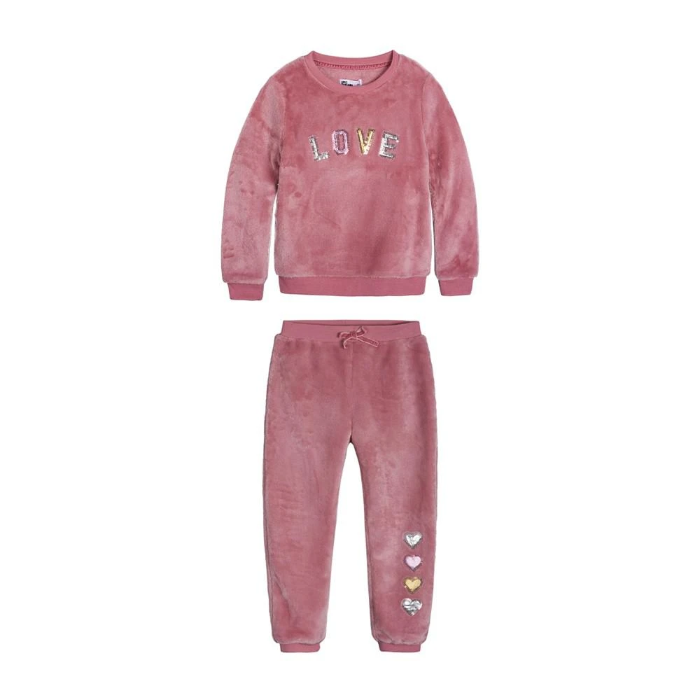 商品Epic Threads|Little Girls Love Cozy Sweatshirt and Pant Set, Created For Macy's,价格¥247,第1张图片