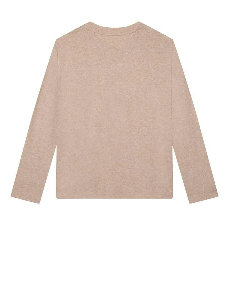 商品Chloé|Chloé Kids Beige Long-sleeved T-shirt With Logo,价格¥875,第2张图片详细描述