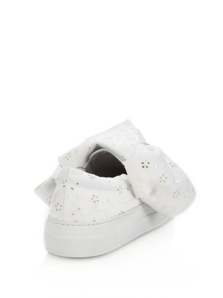 商品Joshua Sanders|Macrame Eyelet Bow Slip-On Sneakers,价格¥2136,第2张图片详细描述