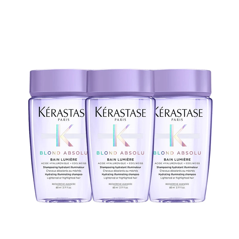 商品[国内直发] Kérastase|卡诗耀光凝色晶透洗发水80ml*3（旅行装）,价格¥162,第1张图片