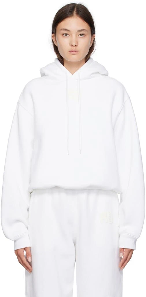 商品Alexander Wang|White Bonded Hoodie,价格¥3079,第1张图片