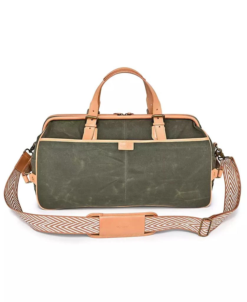 商品OLD TREND|Women's Waxed Cotton Canvas Speedwell Travel Bag,价格¥2483,第5张图片详细描述